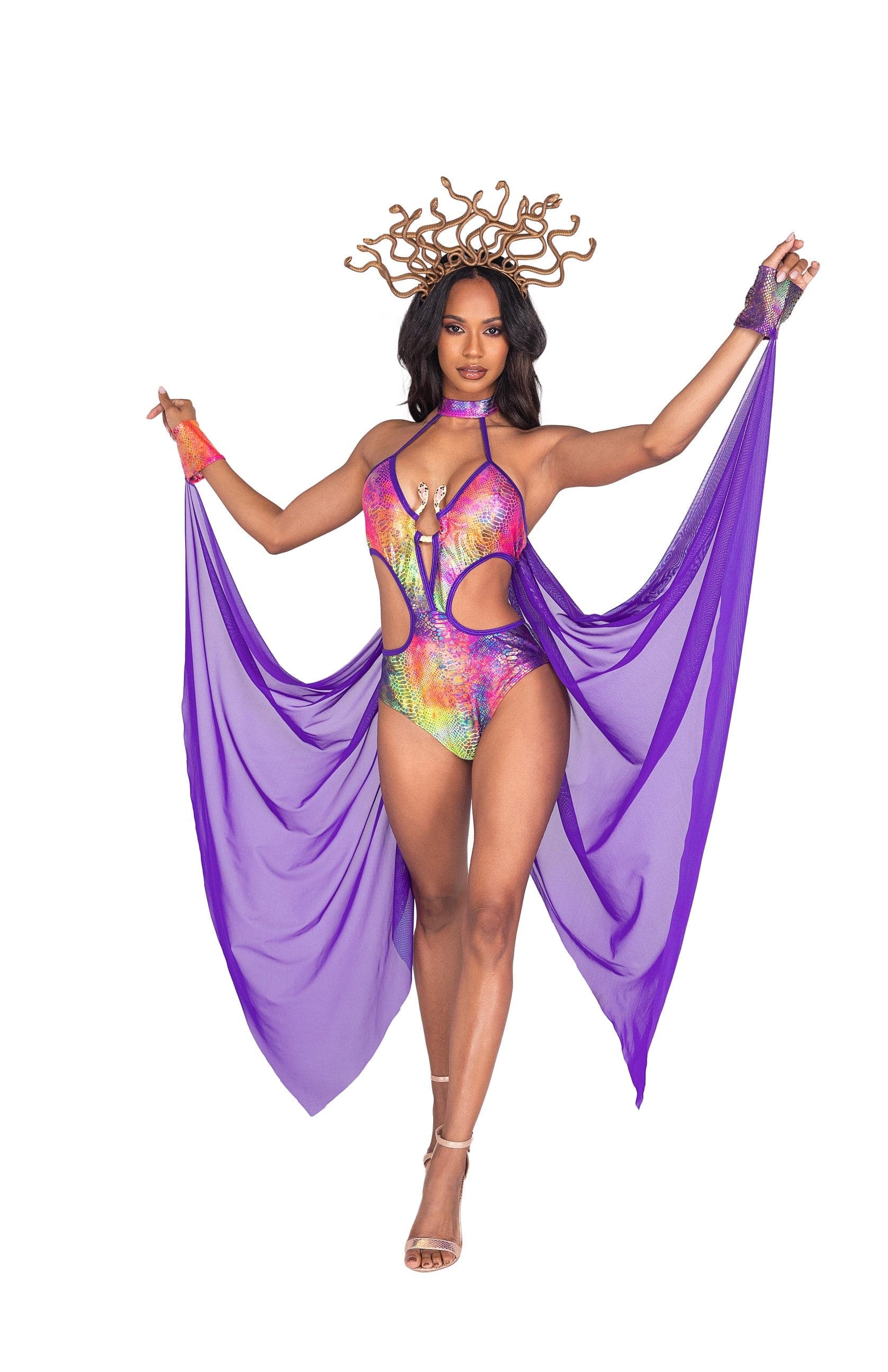 2pc. Mesmerizing Medusa Fairytale Women's Halloween Costume